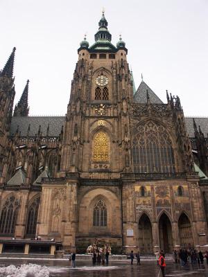 Side view of St. Vitus Cathedral