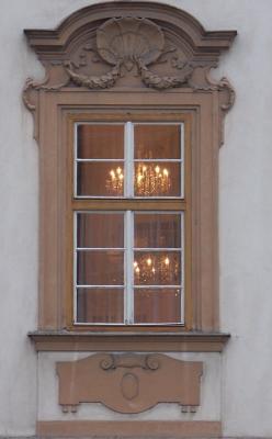 Elegant window in Prague