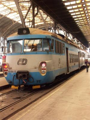 Hlavni Nadrazi - Train at Prague Railway Station