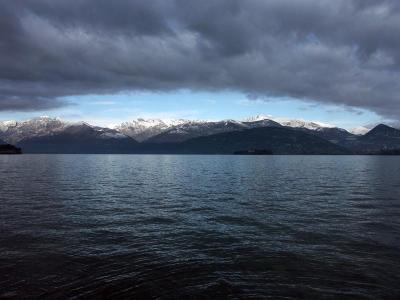 Storm leaving Lake Maggiore