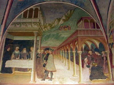 Detail of fresco in Collegiata