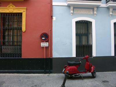 Street colors in Seville