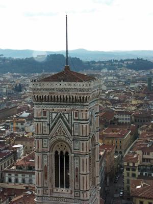 Giotto's bell tower from Brunelleschi Dome