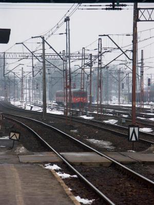 Local train at station