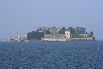Isola Bella in the mist