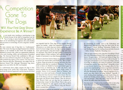 Angus in Westminster Photo...In Magazine