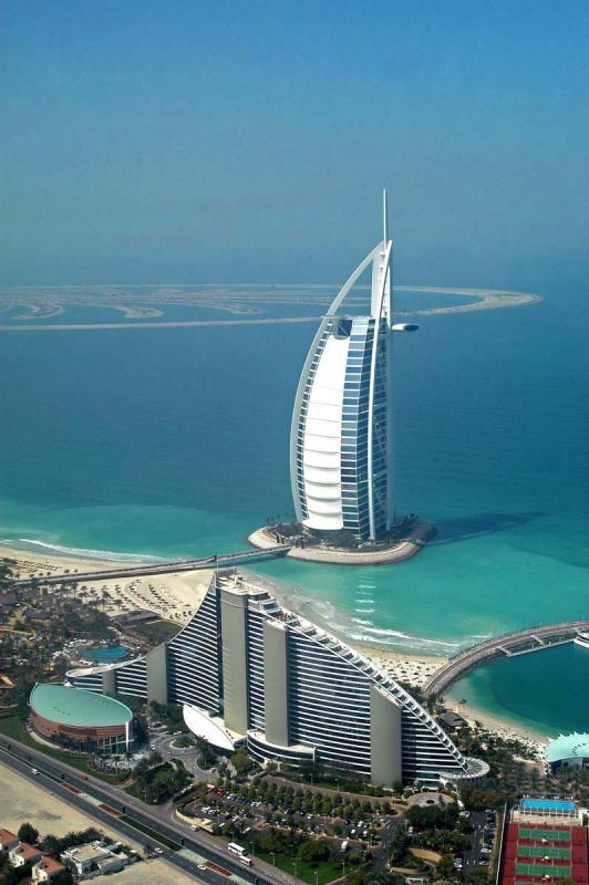 Burj Al Arab and Jumeirah Beach Hotel