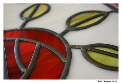 Roses close-up:  Click here for my Stained (leaded) Glass Gallery 