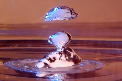 Scene from a dry ice eruption