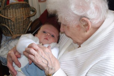 Great-Gran and me March 2008 3
