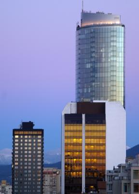 Morning skyscraper in downtown Vancouver