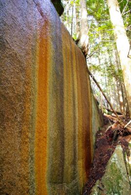 coloured rocks formed by dripping water