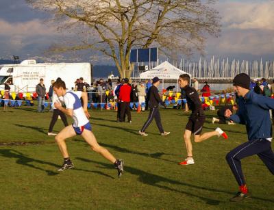 Eric and Logan doing strides