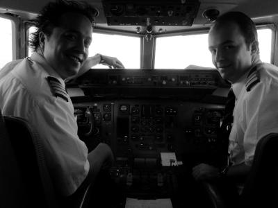 Last Spain flight.... Douglas and me