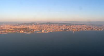 City of Barcelona at dawn