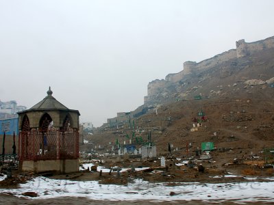The Old English Fort in Kabul and a part of the cemetery