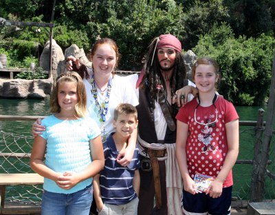 with Captain Jack Sparrow