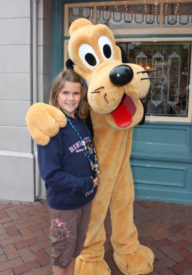 Shelby & her favorite - Pluto