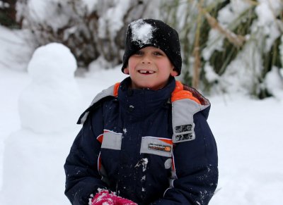 snowball shot to the forehead