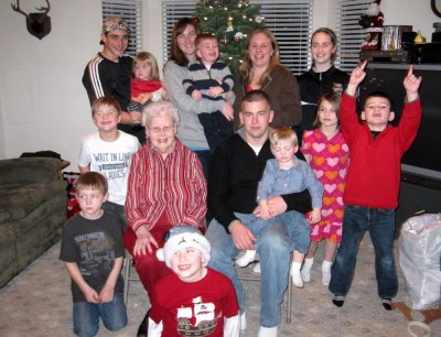 with the great-grandkids