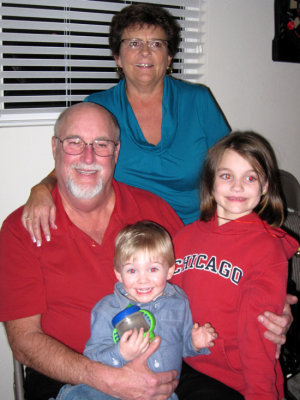 grandma & grandpa with Chase & Hannah