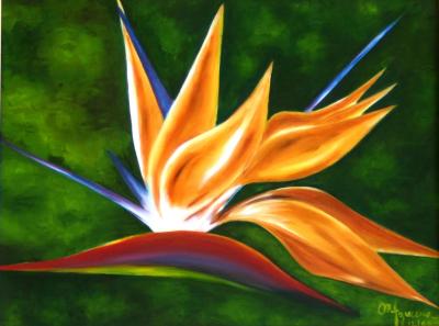 BIRD OF PARADISE 22 x 18 Oil on Canvas     SOLD