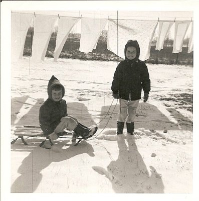 cathy and david in snow