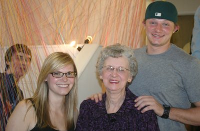 justin, alex, grandma joyce, and adam