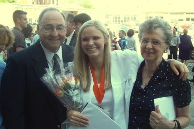 grandpa and grandma at graduation