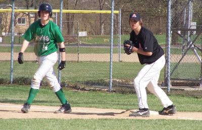 luke holds the runner on first