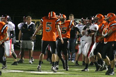 celebrating interception