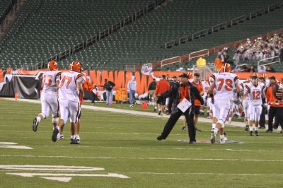 coach cook with offense after td