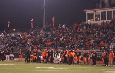 anderson fans at playoff game at Princeton High School