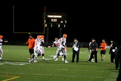 offense leaves the field after touchdown