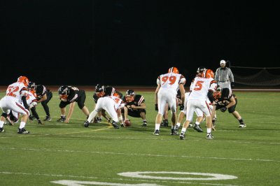 defense lines up against ashland offense