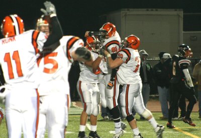 celebrating truesdell touchdown