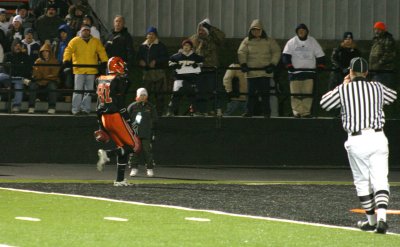 truesdell in the end zone