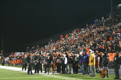 the sideline and the crowd