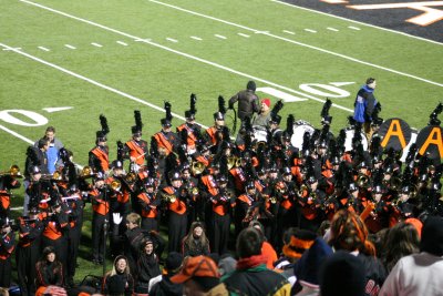 ahs band plays for the crowd