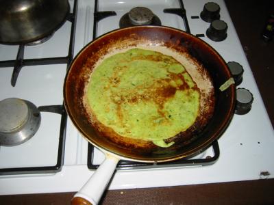 Courgette pancake
