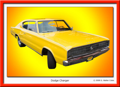Cars Dodge 1960s Charger YellowF.jpg