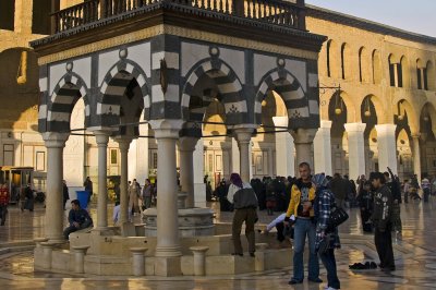 Activity in the mosque...