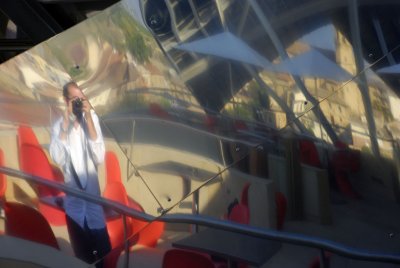 Absorbed by Postmodernist Architecture...