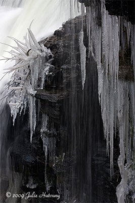 Ice at Burgess Falls