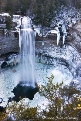 Frozen Fall Creek Falls