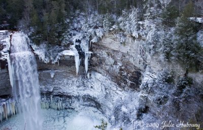 Frozen Fall Creek Falls