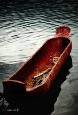 Wooden boat, Lake Sebu