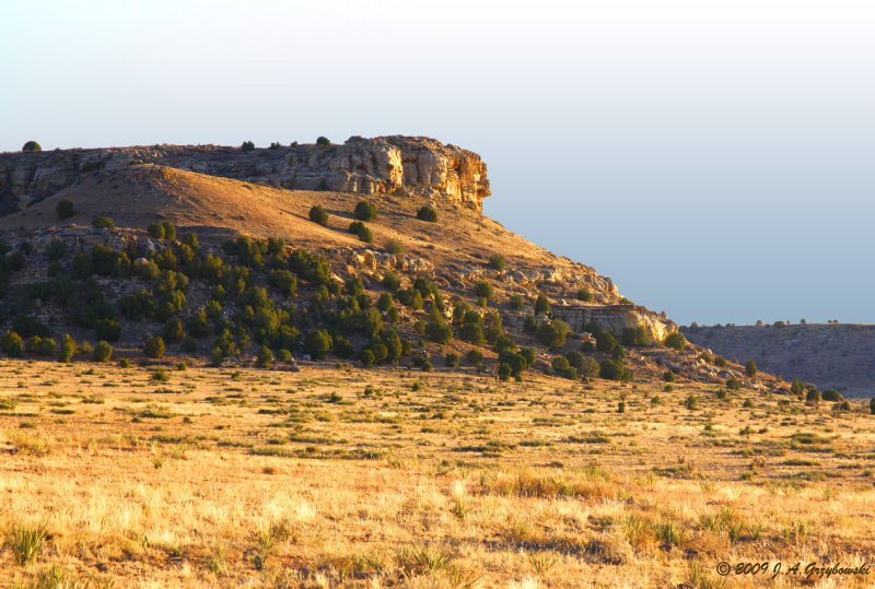 tones on a mesa near sunset