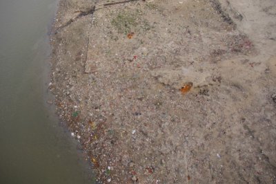 Trash on Shore of Ganges.jpg