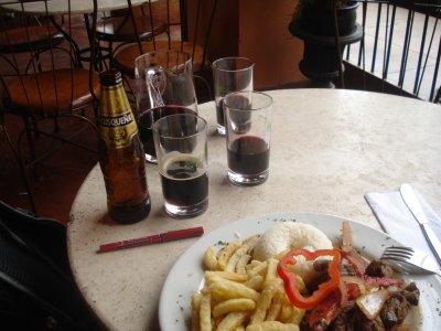 Chicha Morada and Lomo Saltado.jpg